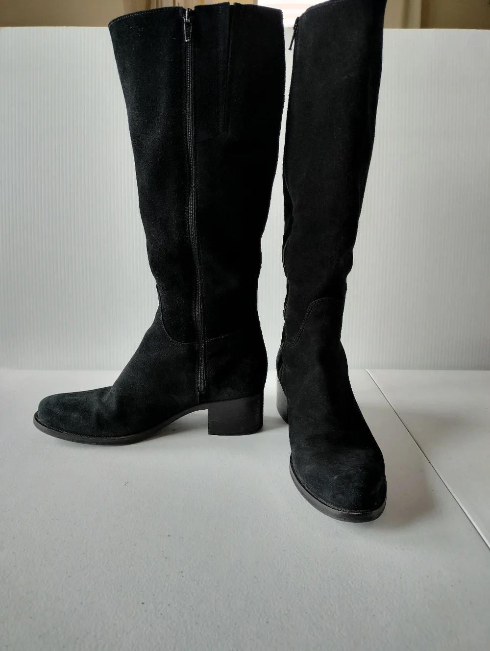 La Canadienne City Dry Jack Waterproof Black Suede Boots 8.5 Equestrian Riding
